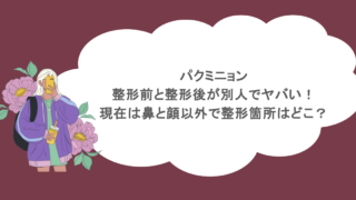 パクミニョン整形前と整形後が別人でヤバい！現在は鼻と顔以外で整形箇所はどこ？